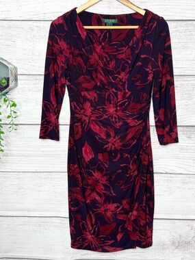 ralph lauren twisted knot jersey dress Lauren Ralph Lauren TWIST FRONT STRETCH JERSEY GOWN - Jersey dress - black